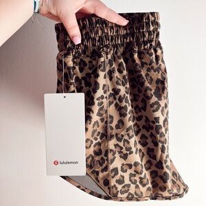 NWT Lululemon True Leopard Hotty Hot 2.5” Shorts Size 10